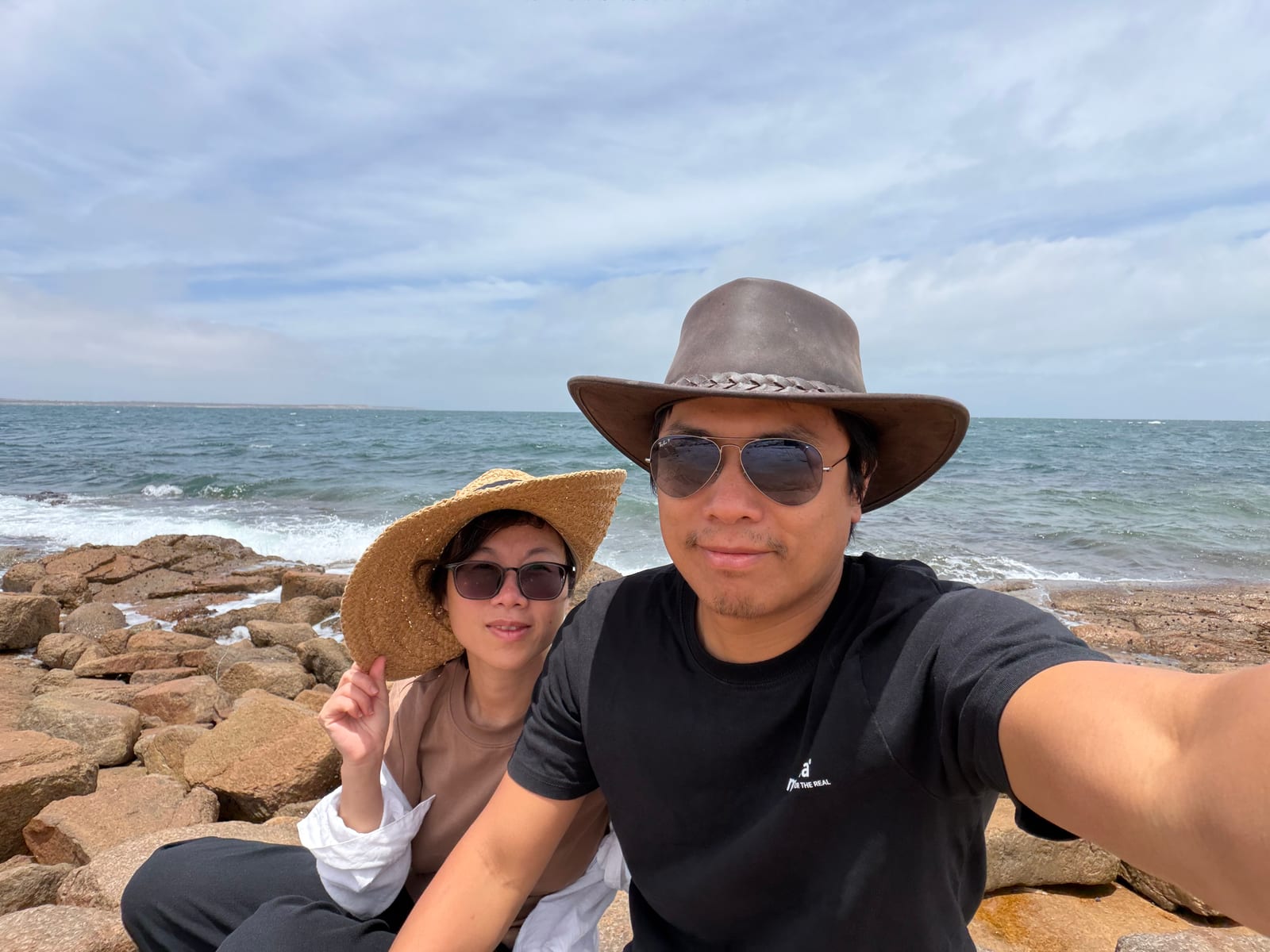 Ray on a rocky stretch of the Australian coast